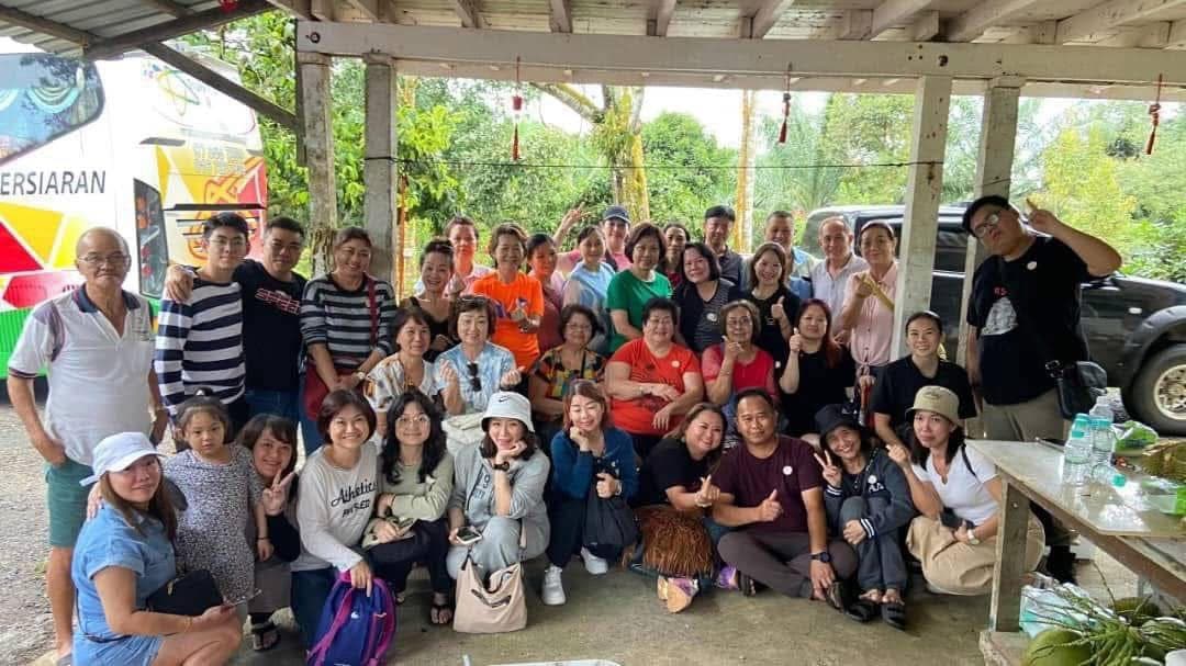 Fresh durians at Cheong Family Farm in Mersing, Johor